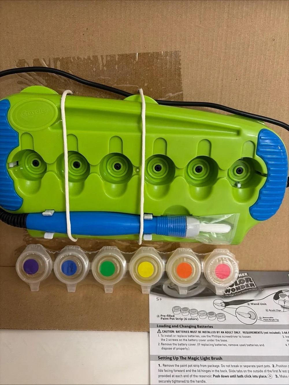 Crayola New!Mess Free Color Wonder Magic Light Brush - Green